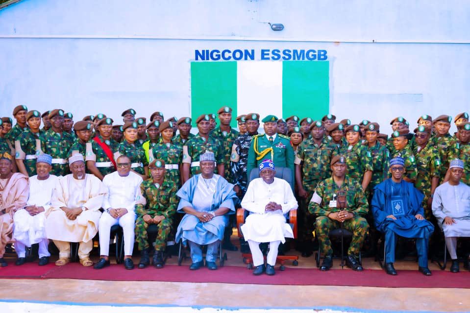 President Tinubu Arrives Guinea Bissau for ECOWAS Summit, Visits Nigerian Troops