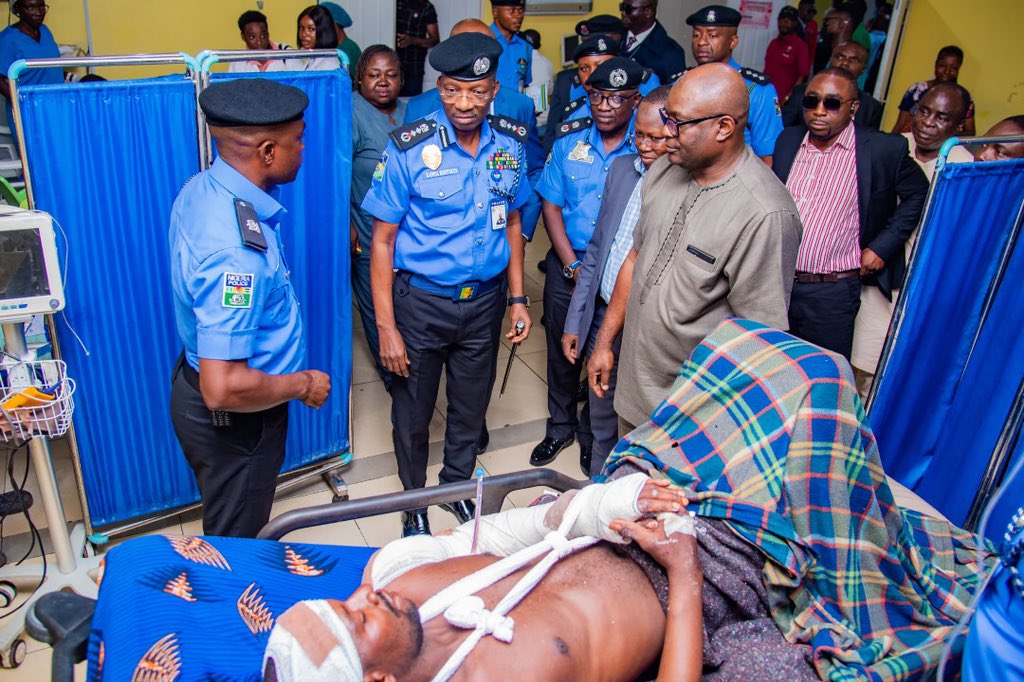 IGP Visits Injured Police Inspector at National Hospital, Frowns Against Attacking Police Officers