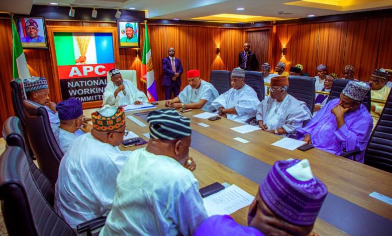Ondo: Ganduje, Party NWC Meets with State Assembly Members Over Aiyedatiwa Impeachment Saga