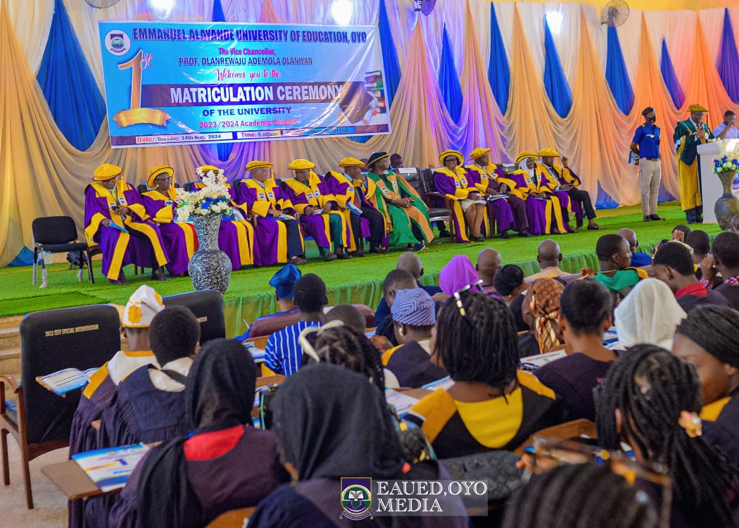 Emmanuel Alayande University Matriculates 2,600 First Set of Students, As VC, Makinde Charge Students Against Cultism
