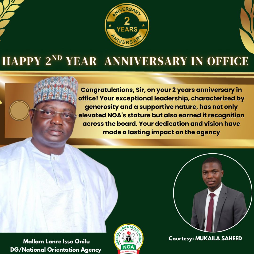 Issa-Onilu at Two: A Decade of Impact at NOA in Two Years || Mukaila Saheed