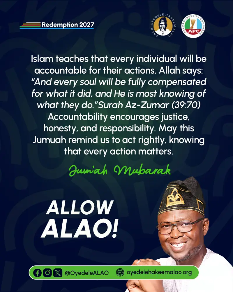 Justice and Responsibility in Islam || Allow Alao