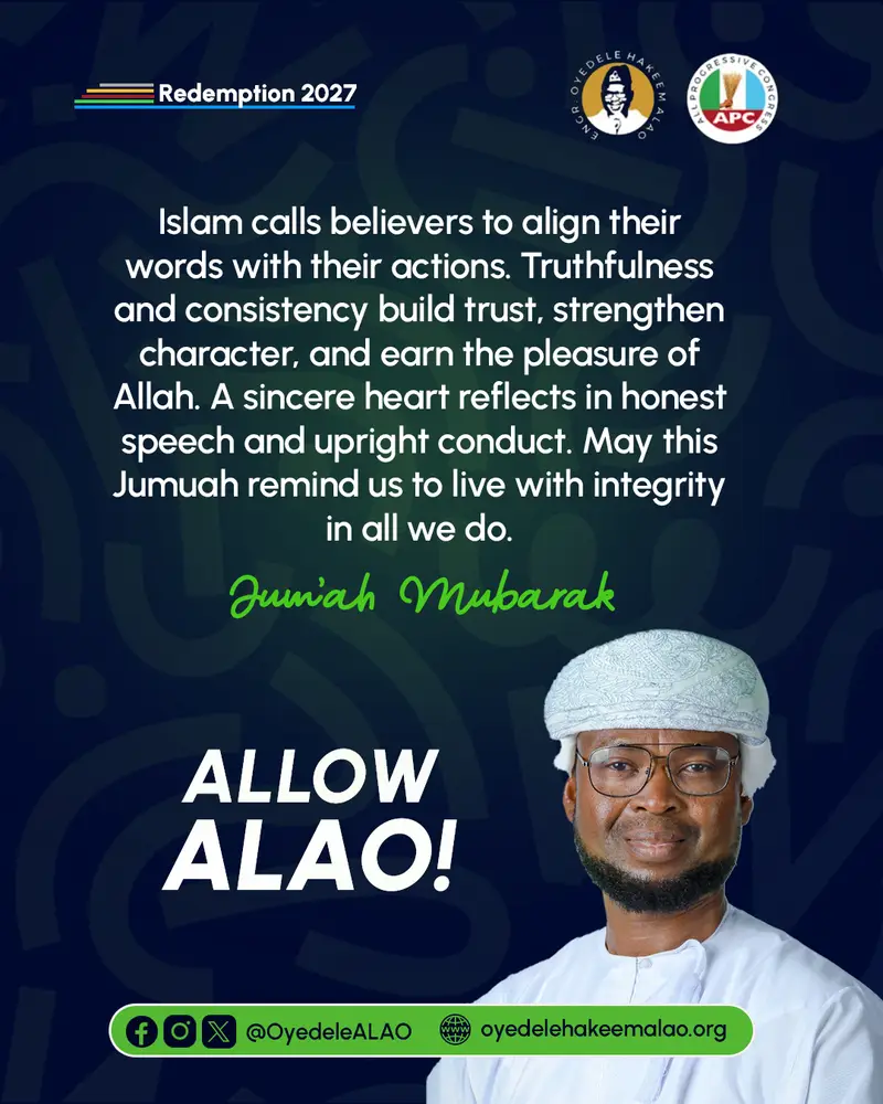 Integrity in Words and Actions || Allow Alao